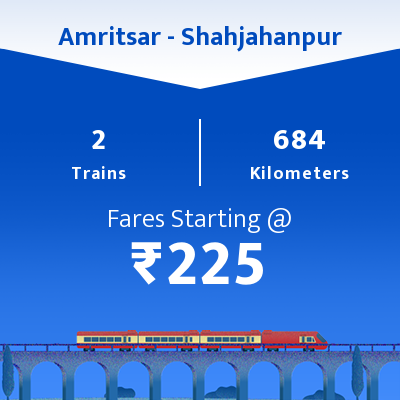 Amritsar To Shahjahanpur Trains